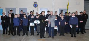 Cheque Presentation to T S Stirling Sea Cadets